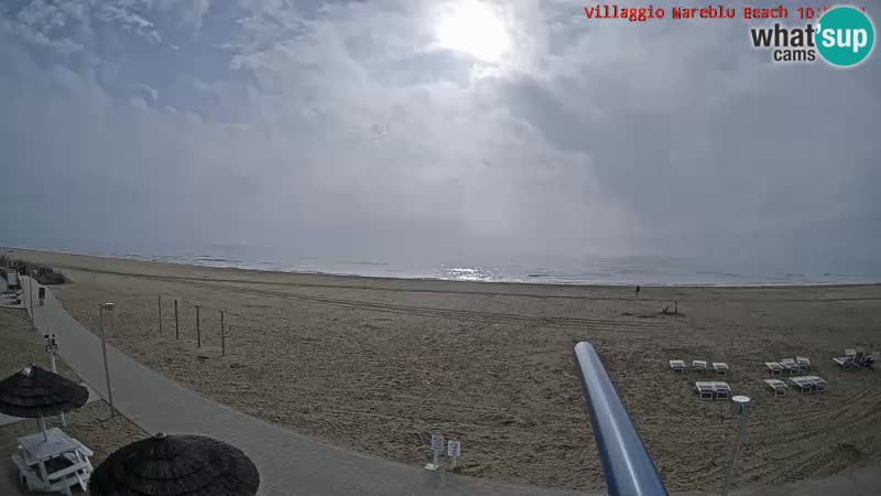 Spiaggia Webcam Villaggio Mare Blu Bibione Pineda