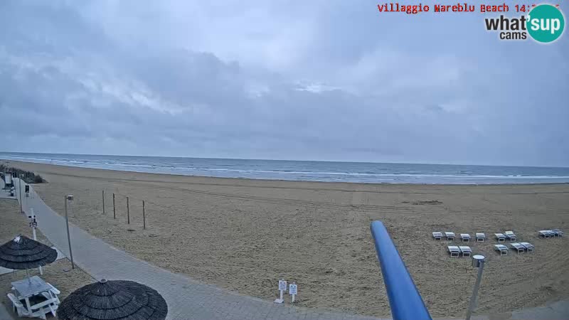 The beach Livecam Villaggio Mare Blu Bibione Pineda – Italy