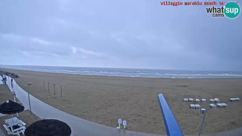 Webcam en direct de la plage Villaggio Mare Blu Bibione Pineda – Italie