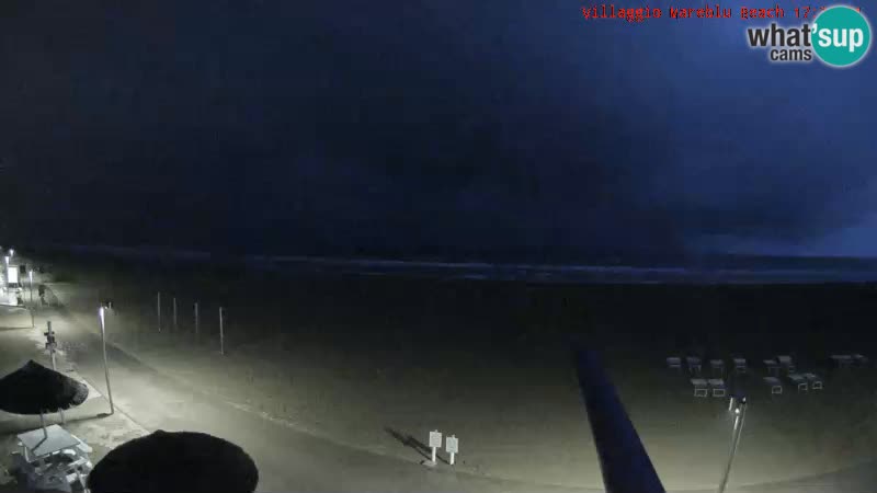 Spletna kamera na plaži v živo Villaggio Mare Blu Bibione Pineda – Italija