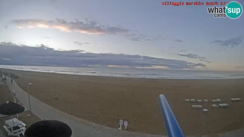 Spiaggia Webcam Villaggio Mare Blu Bibione Pineda