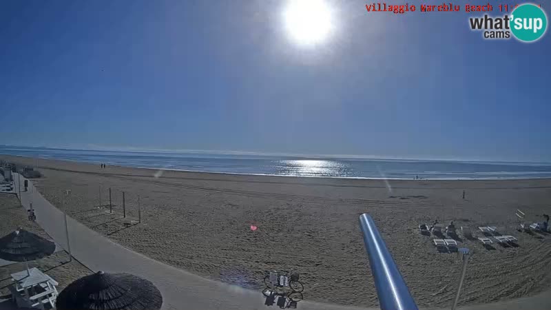 Der Strand Villaggio Mare Blu webcam Bibione Pineda – Italien