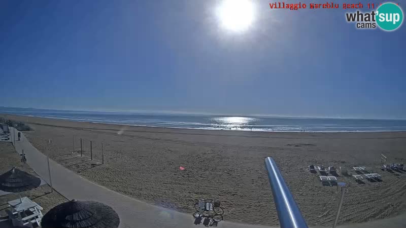 Spiaggia Webcam Villaggio Mare Blu Bibione Pineda