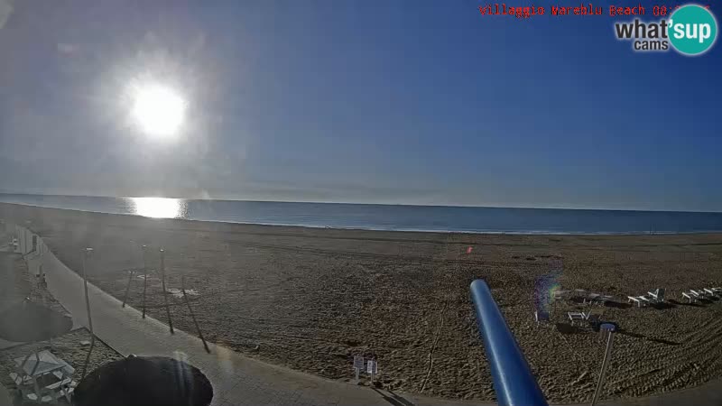 Web kamera uživo na plaži Villaggio Mare Blu Bibione Pineda – Italija