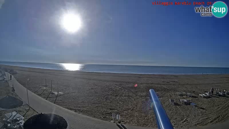 Der Strand Villaggio Mare Blu webcam Bibione Pineda – Italien
