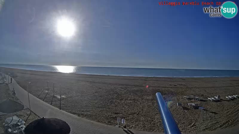 The beach Livecam Villaggio Mare Blu Bibione Pineda – Italy