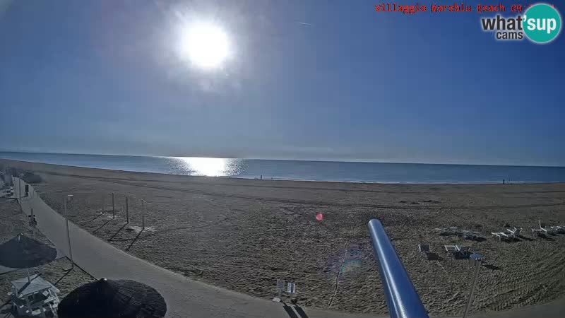 Spiaggia Webcam Villaggio Mare Blu Bibione Pineda