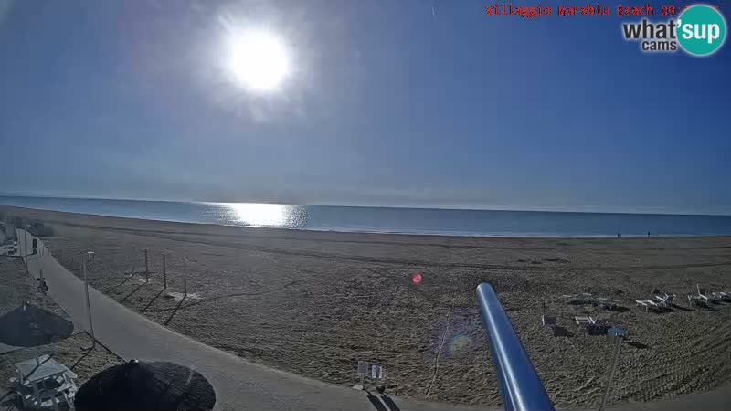 Playa webcam en vivo Villaggio Mare Blu Bibione Pineda – Italia