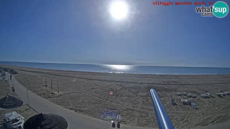 The beach Livecam Villaggio Mare Blu Bibione Pineda – Italy
