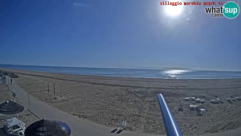 The beach Livecam Villaggio Mare Blu Bibione Pineda – Italy