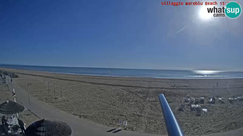 Spiaggia Webcam Villaggio Mare Blu Bibione Pineda