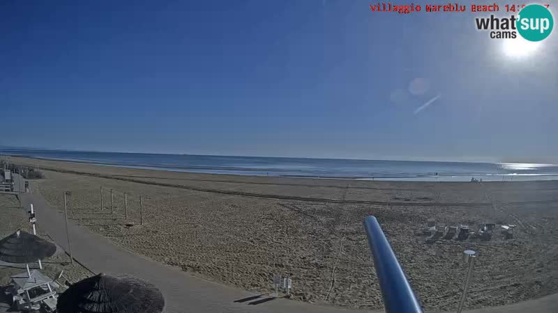 The beach Livecam Villaggio Mare Blu Bibione Pineda – Italy