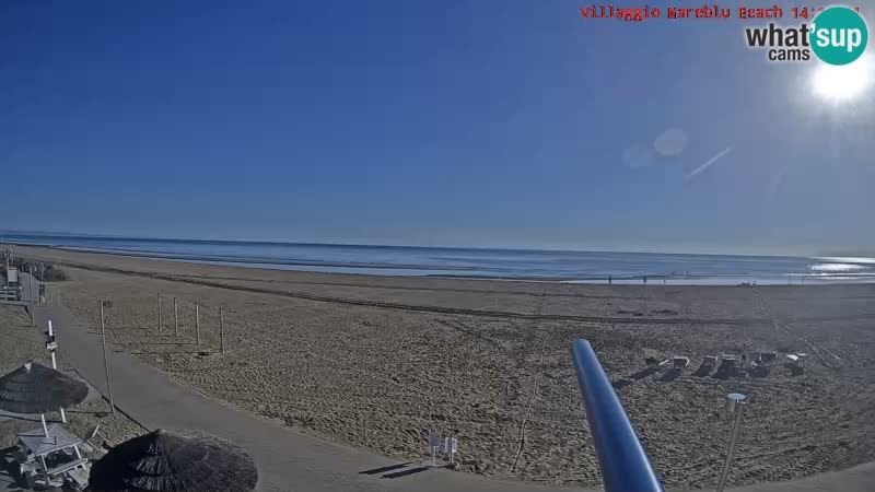 Der Strand Villaggio Mare Blu webcam Bibione Pineda – Italien