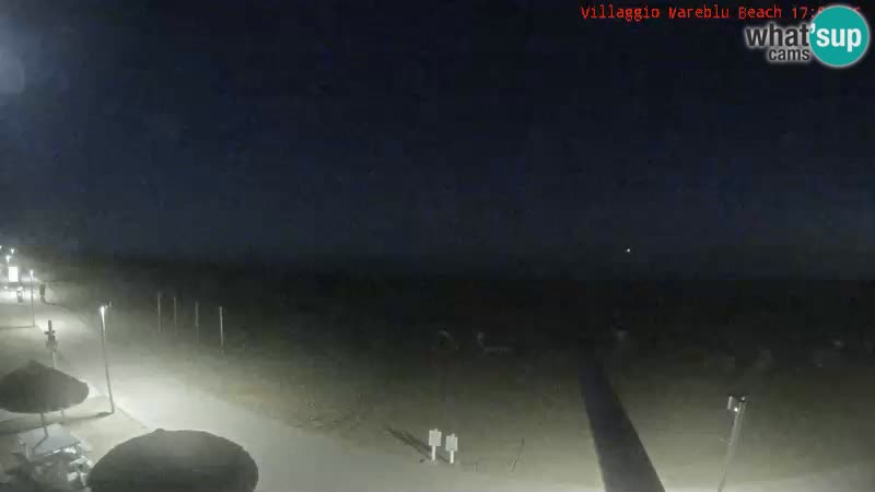 Spletna kamera na plaži v živo Villaggio Mare Blu Bibione Pineda – Italija