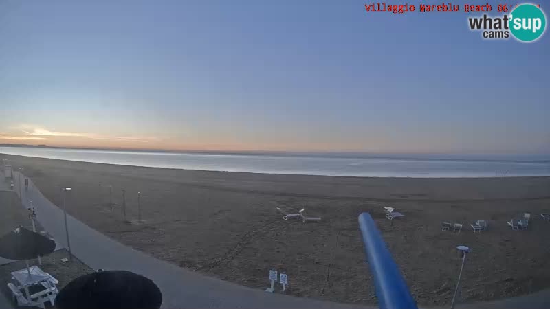 Playa webcam en vivo Villaggio Mare Blu Bibione Pineda – Italia