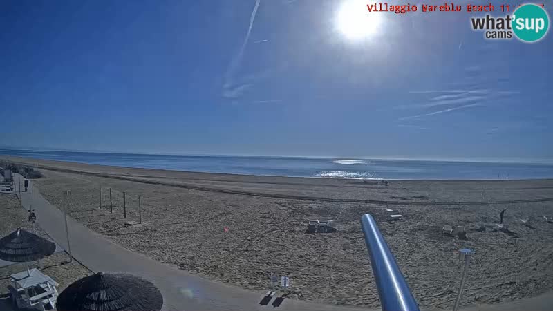 Spiaggia Webcam Villaggio Mare Blu Bibione Pineda