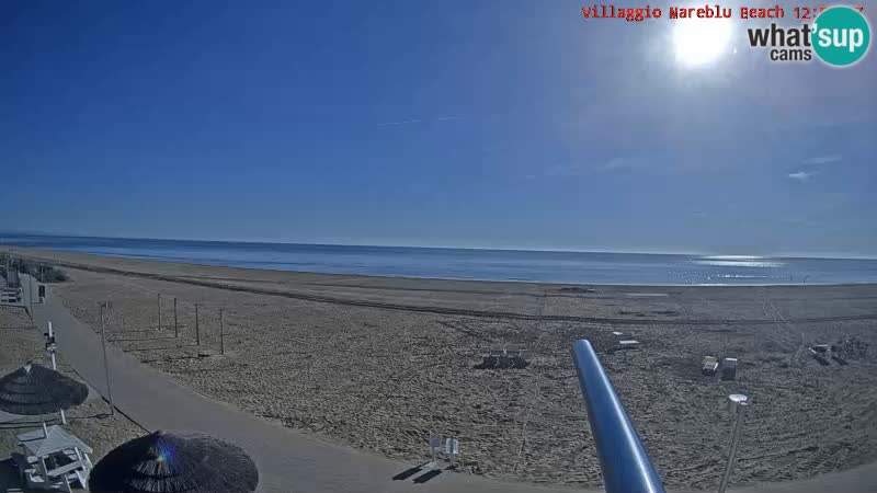 Web kamera uživo na plaži Villaggio Mare Blu Bibione Pineda – Italija