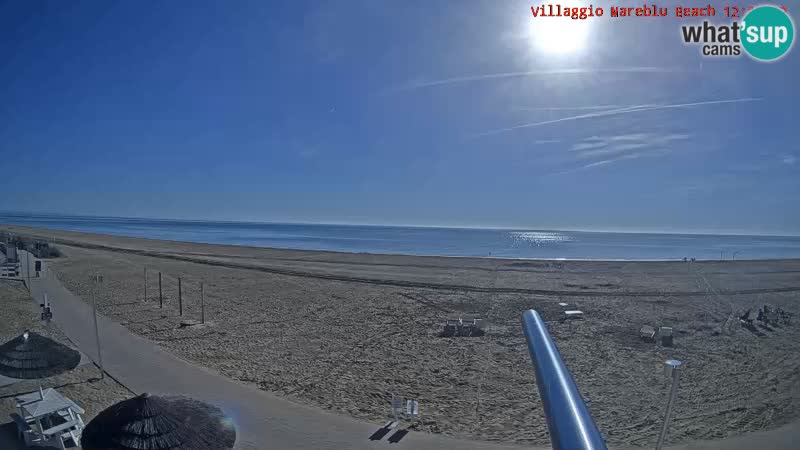 The beach Livecam Villaggio Mare Blu Bibione Pineda – Italy