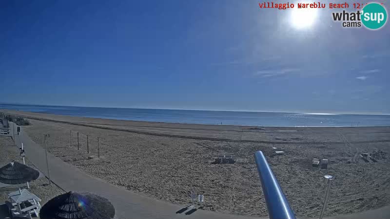 The beach Livecam Villaggio Mare Blu Bibione Pineda – Italy