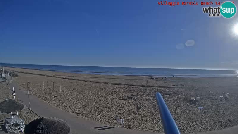 Spiaggia Webcam Villaggio Mare Blu Bibione Pineda