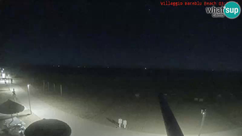 Webcam en direct de la plage Villaggio Mare Blu Bibione Pineda – Italie