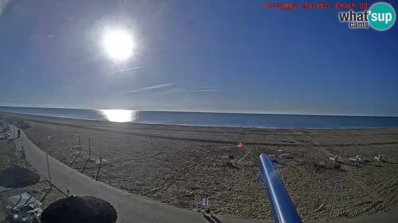 The beach Livecam Villaggio Mare Blu Bibione Pineda – Italy