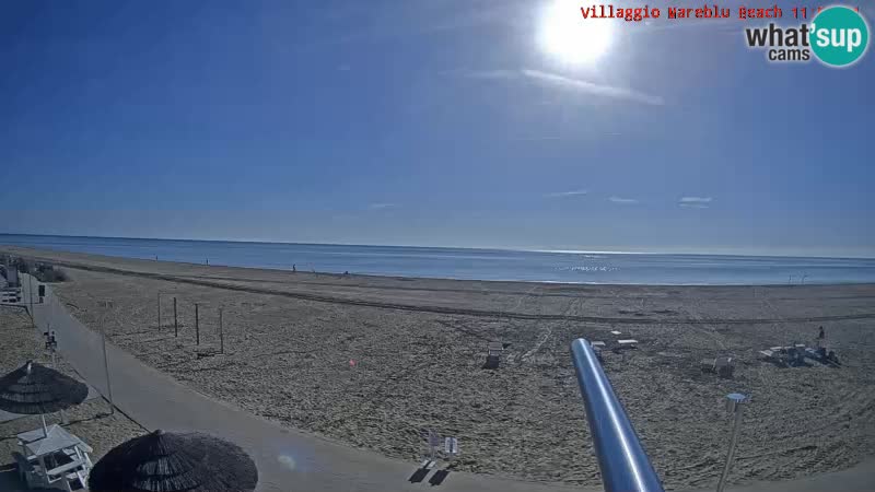 The beach Livecam Villaggio Mare Blu Bibione Pineda – Italy