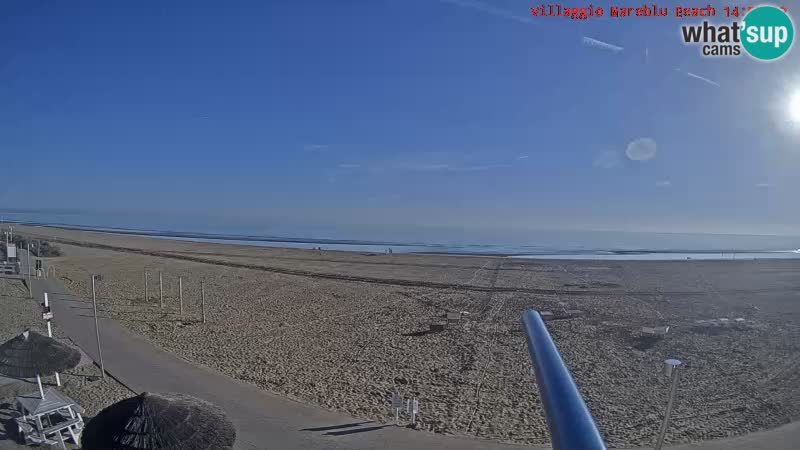 Spiaggia Webcam Villaggio Mare Blu Bibione Pineda