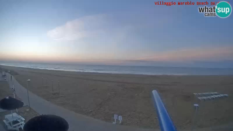 Spiaggia Webcam Villaggio Mare Blu Bibione Pineda