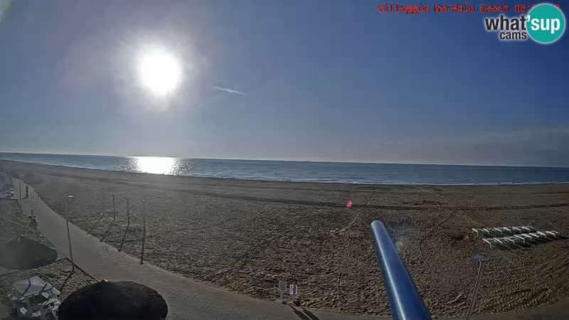 Webcam en direct de la plage Villaggio Mare Blu Bibione Pineda – Italie