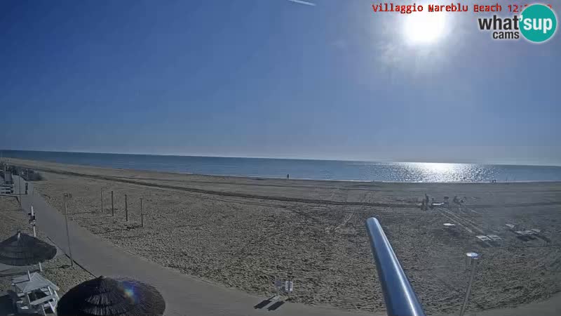 The beach Livecam Villaggio Mare Blu Bibione Pineda – Italy