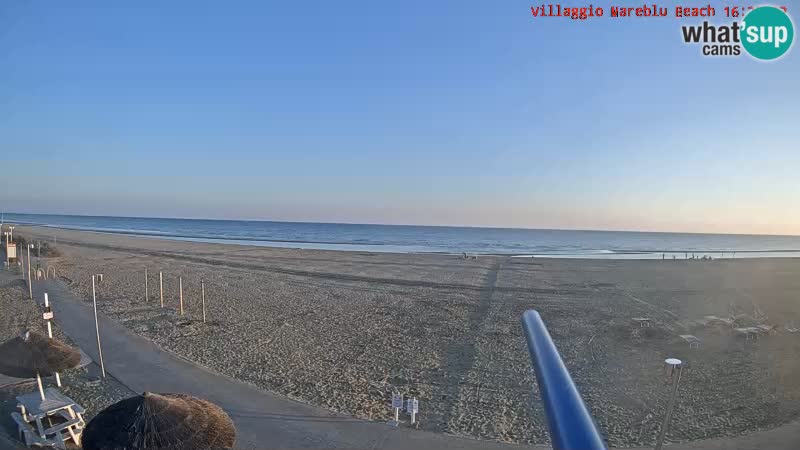 Webcam en direct de la plage Villaggio Mare Blu Bibione Pineda – Italie