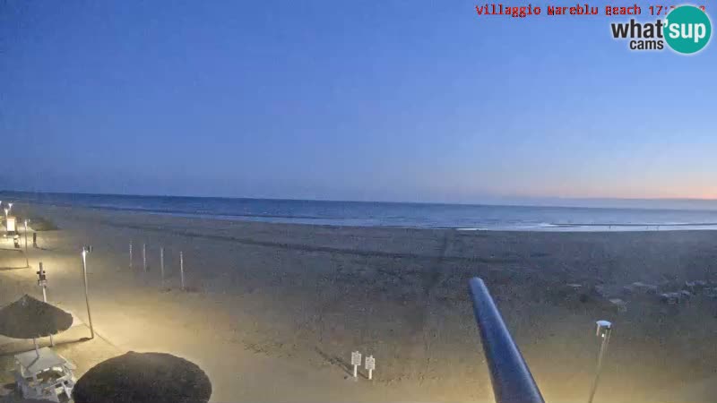 Webcam en direct de la plage Villaggio Mare Blu Bibione Pineda – Italie