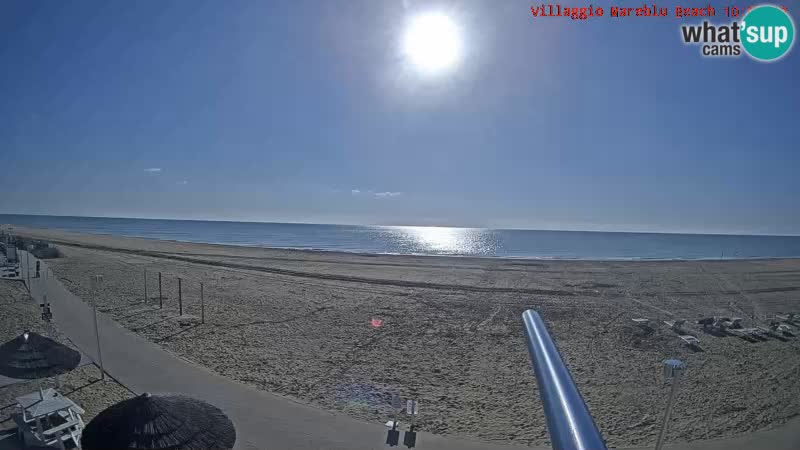 Spiaggia Webcam Villaggio Mare Blu Bibione Pineda