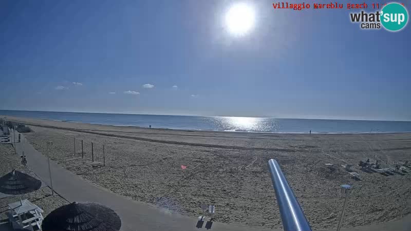 Spiaggia Webcam Villaggio Mare Blu Bibione Pineda