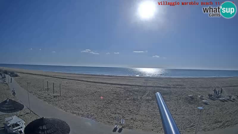 The beach Livecam Villaggio Mare Blu Bibione Pineda – Italy