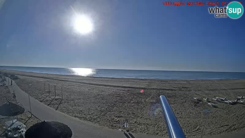Playa webcam en vivo Villaggio Mare Blu Bibione Pineda – Italia