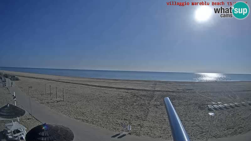 The beach Livecam Villaggio Mare Blu Bibione Pineda – Italy