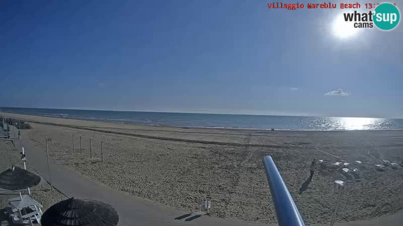 Spiaggia Webcam Villaggio Mare Blu Bibione Pineda