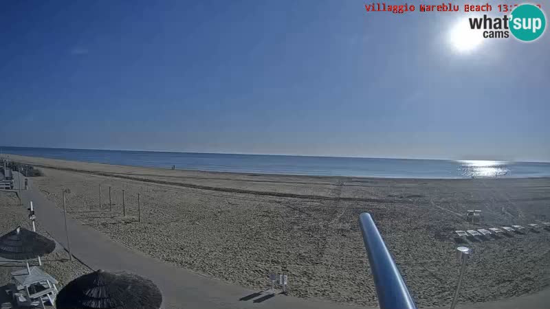 Web kamera uživo na plaži Villaggio Mare Blu Bibione Pineda – Italija