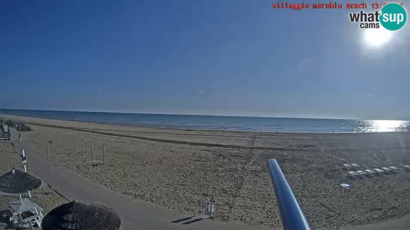 Spiaggia Webcam Villaggio Mare Blu Bibione Pineda