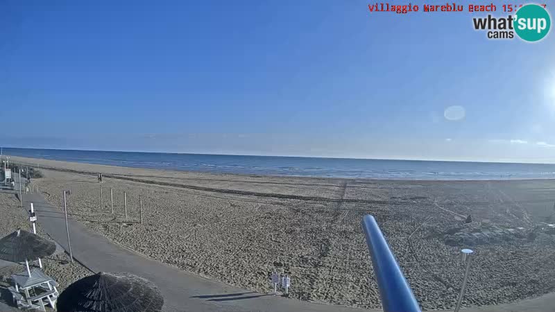 Spiaggia Webcam Villaggio Mare Blu Bibione Pineda