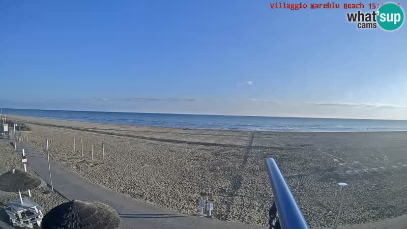 Webcam en direct de la plage Villaggio Mare Blu Bibione Pineda – Italie
