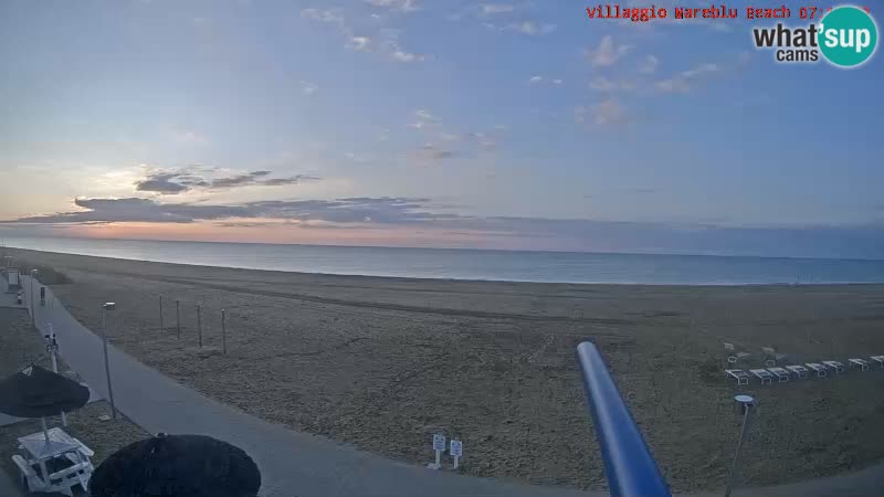 Spiaggia Webcam Villaggio Mare Blu Bibione Pineda
