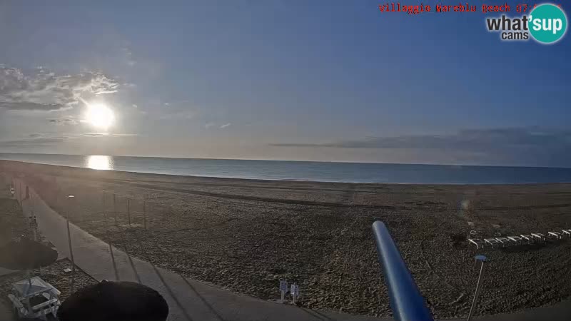 Web kamera uživo na plaži Villaggio Mare Blu Bibione Pineda – Italija