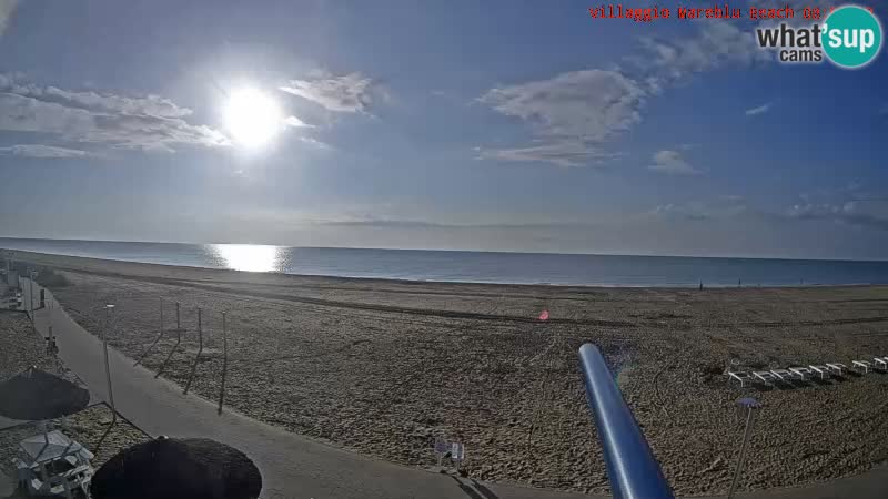 Spletna kamera na plaži v živo Villaggio Mare Blu Bibione Pineda – Italija