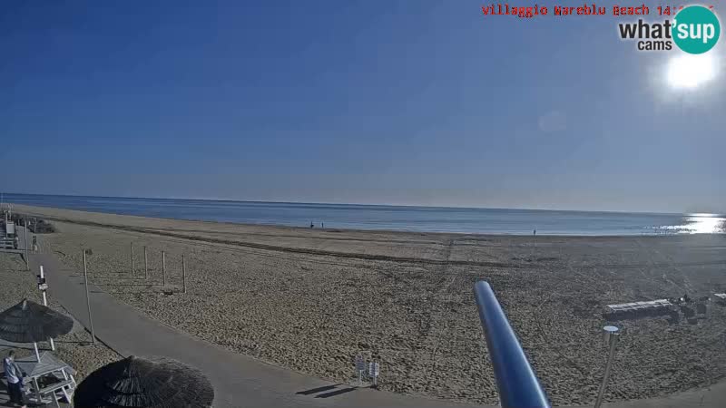 Der Strand Villaggio Mare Blu webcam Bibione Pineda – Italien