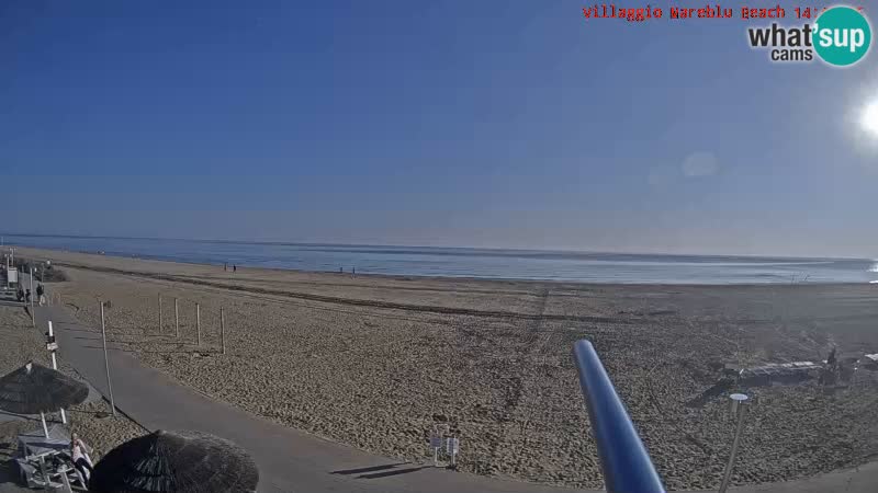 Web kamera uživo na plaži Villaggio Mare Blu Bibione Pineda – Italija