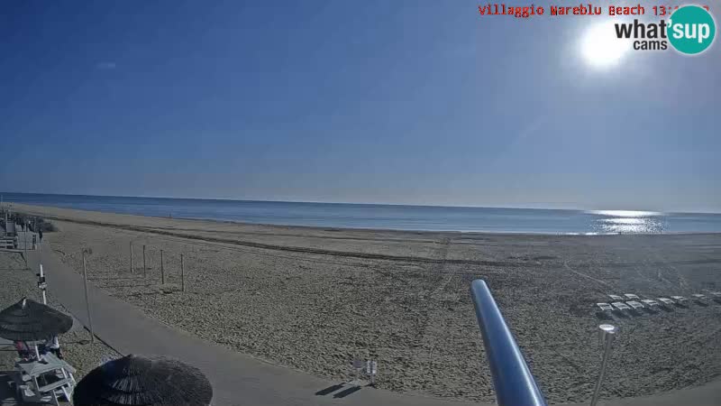 Der Strand Villaggio Mare Blu webcam Bibione Pineda – Italien