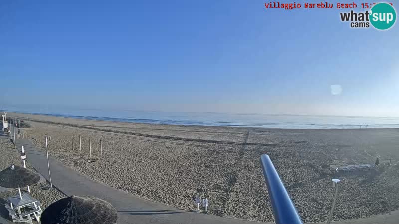 Spiaggia Webcam Villaggio Mare Blu Bibione Pineda